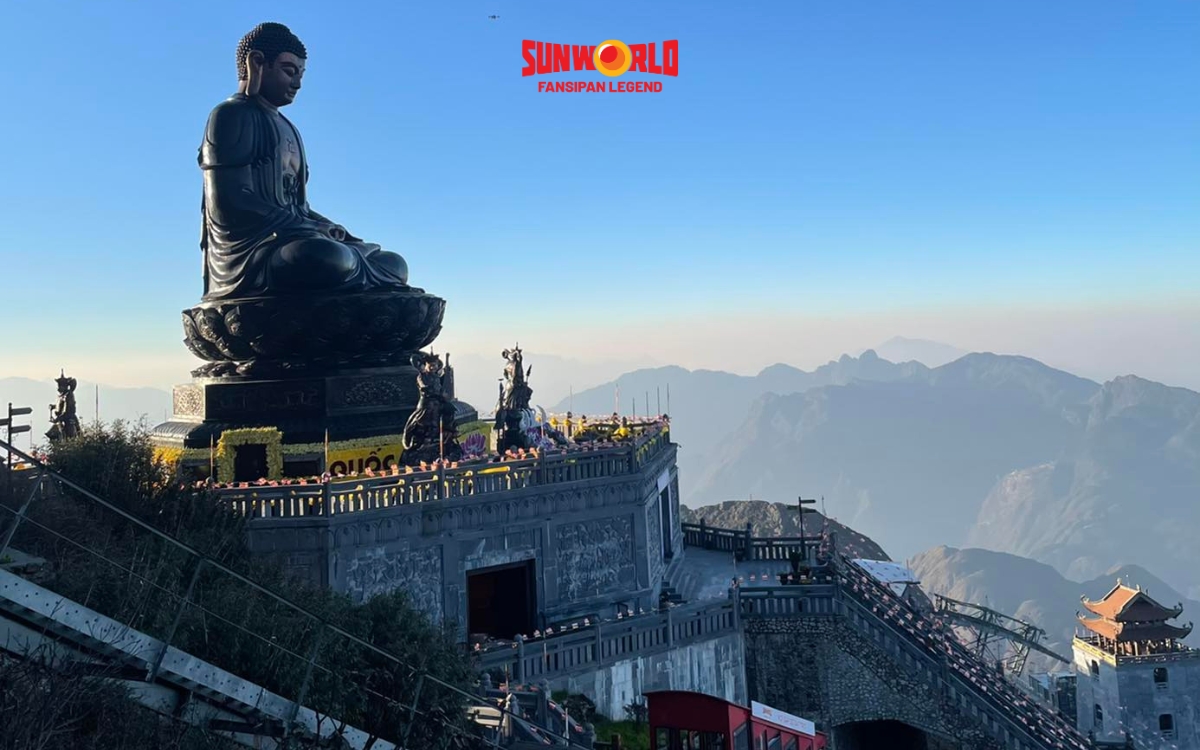 Chùa ở Fansipan: Đại tượng Phật cao 21,5 mét là bức tượng bằng đồng đúc thủ công cao nhất Việt Na
