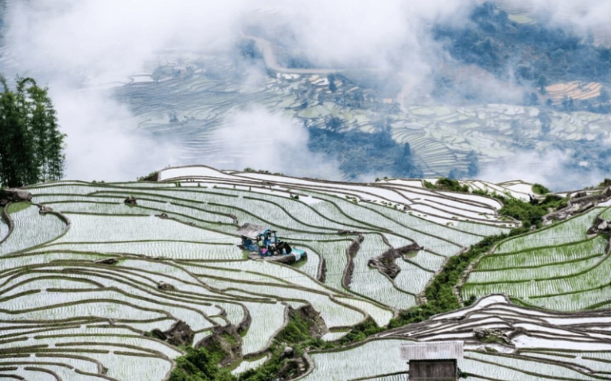 "Chiếc gương" Thung Lũng Mường Hoa khi du lịch Sapa tháng 4