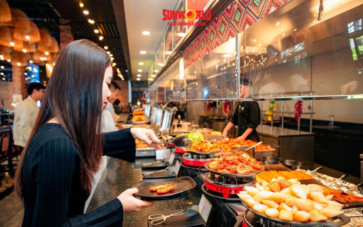 Đặt buffet Nhà hàng Vân Sam giá tốt qua Tixgo 