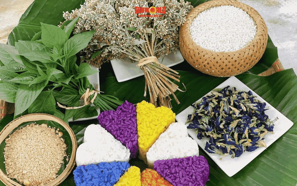Xôi ngũ sắc, món ăn mang hương vị Sapa
