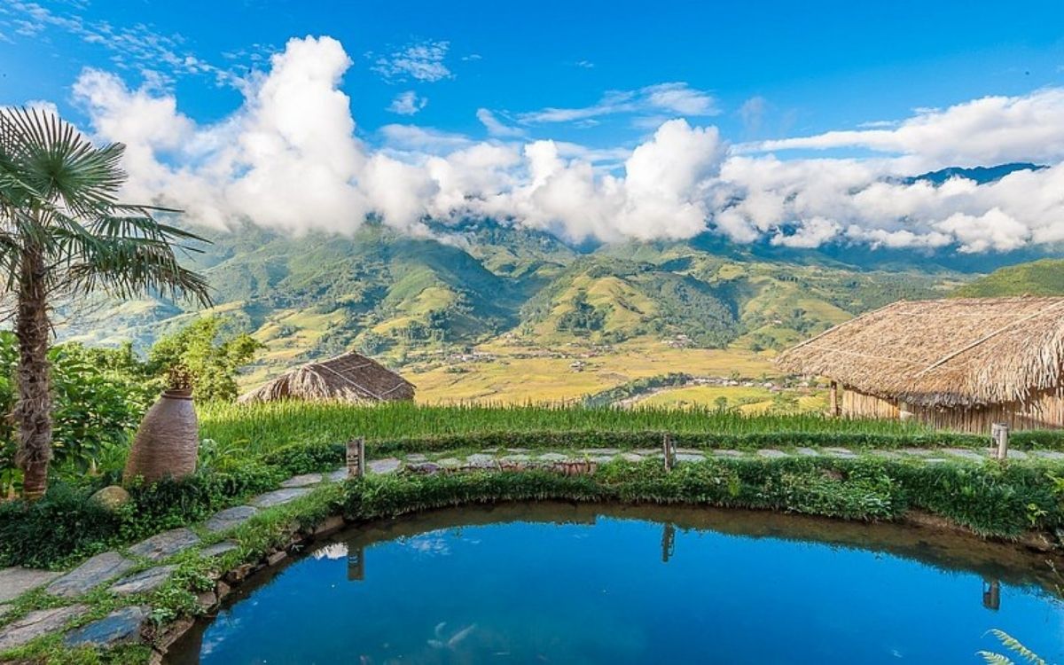 View ngắm Ruộng Bậc Thang tại Eco Palms House