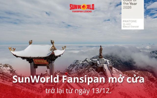 Từ ngày 13/12, Fansipan đón băng tuyết, tái khởi động cáp treo