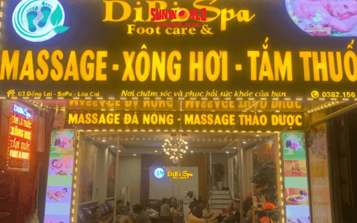 Tắm lá Dao đỏ Sapa: Dibi Spa