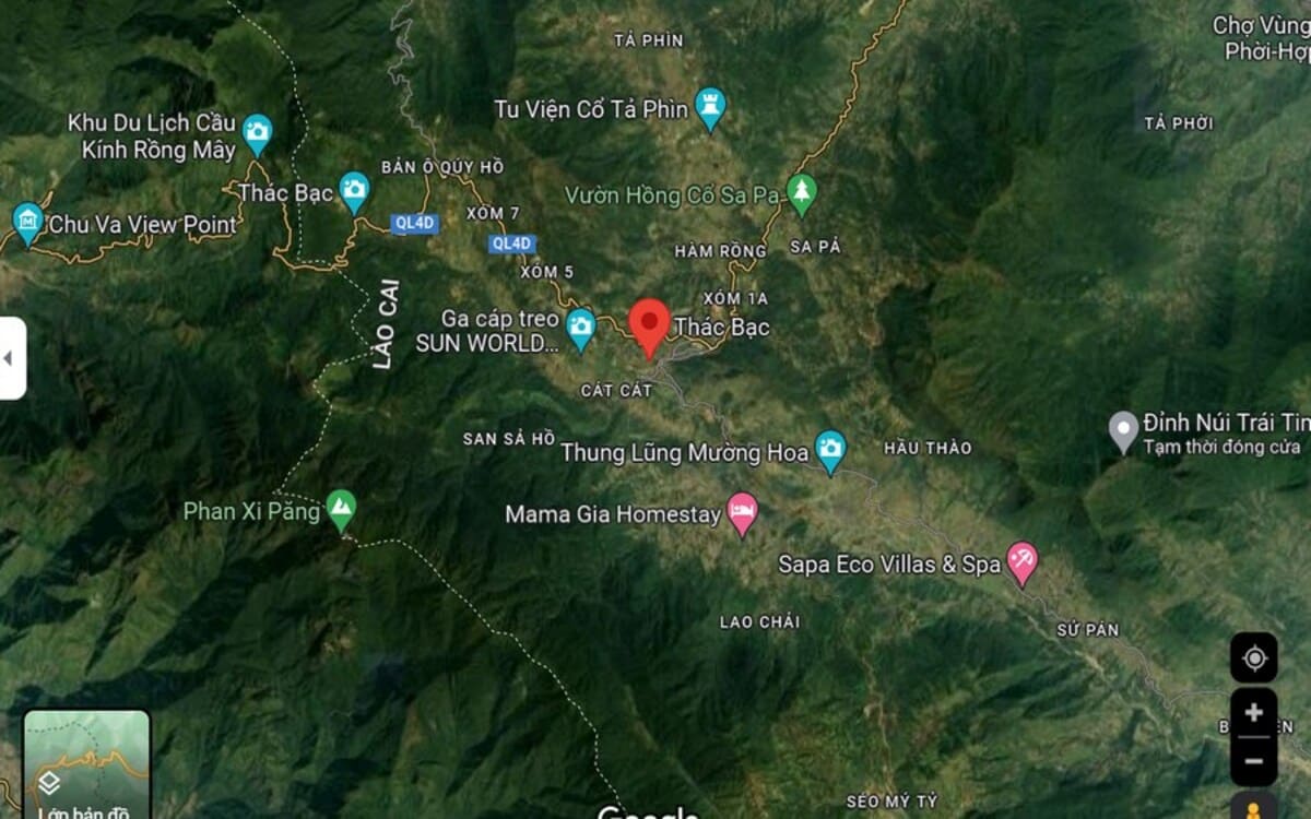 Thác Bạc Sa Pa nằm ở đâu?